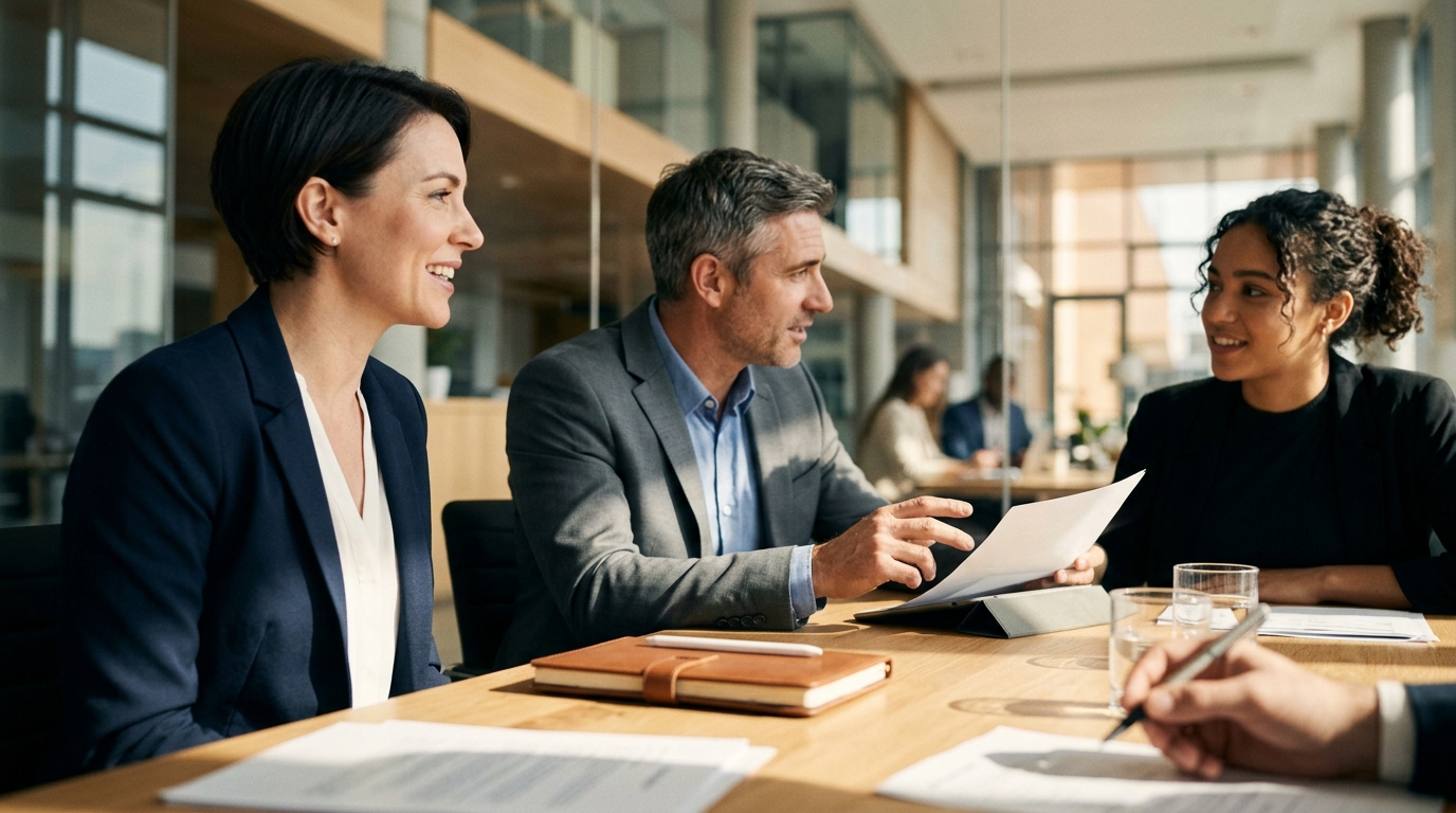 business meeting conference table